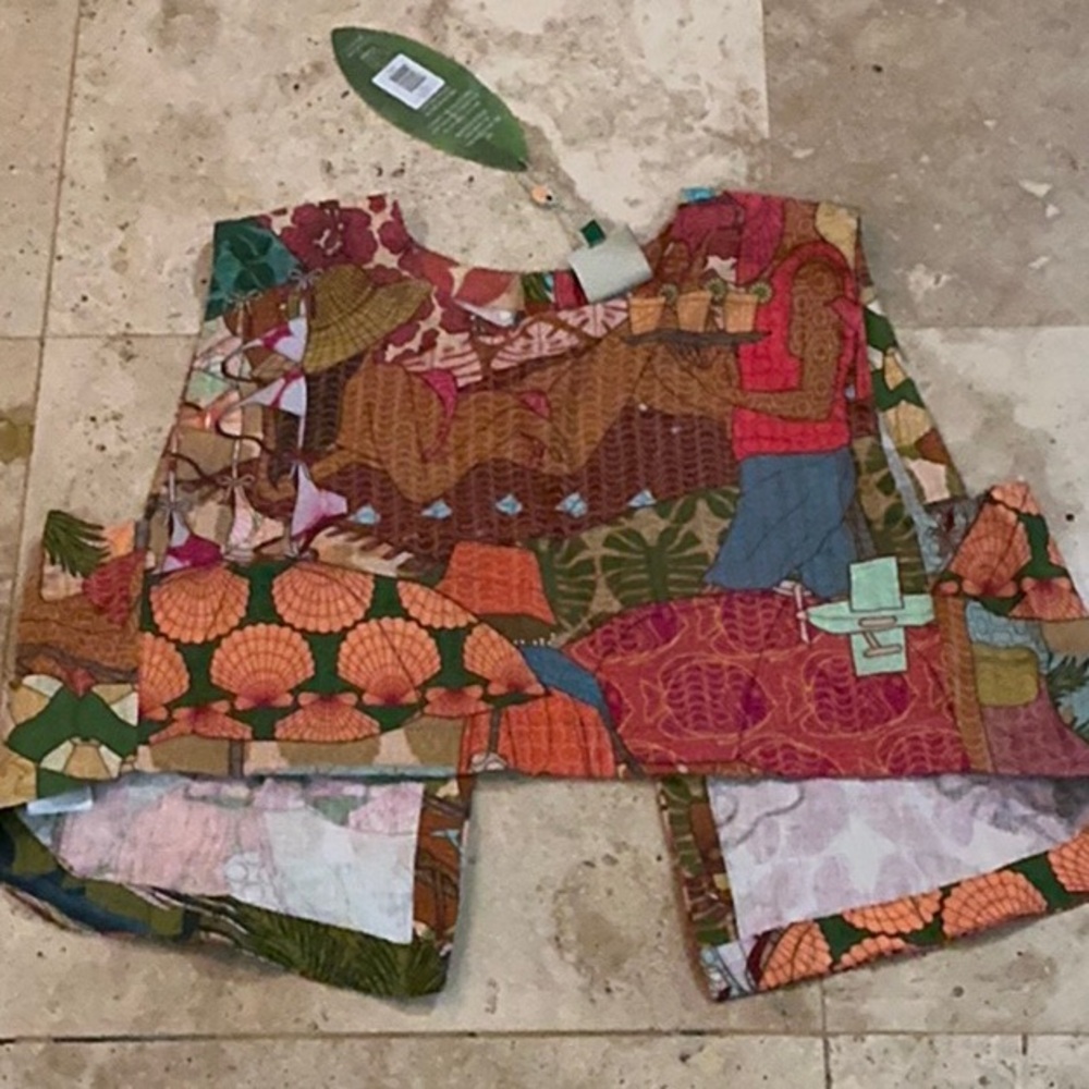 Farm Rio Colorful Patterned skirt and top